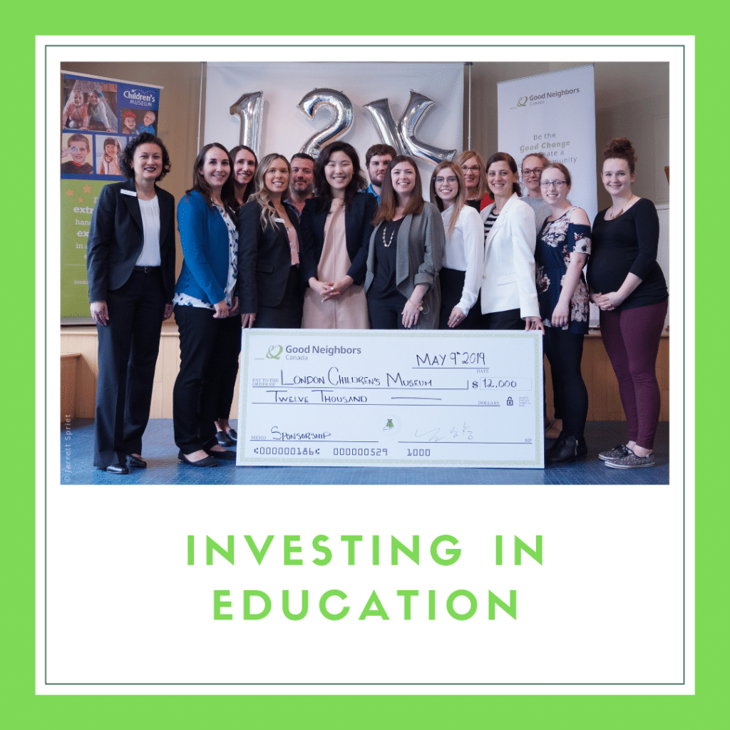 Cheque presentation London Children's Museum