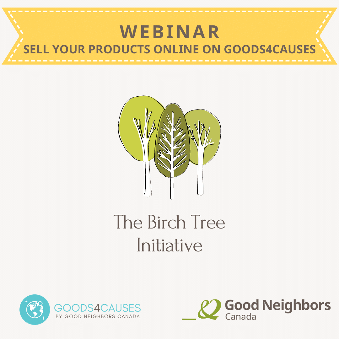 Webinar sell at Goods4Causes