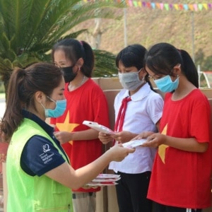 Underwear donation in Vietnam
