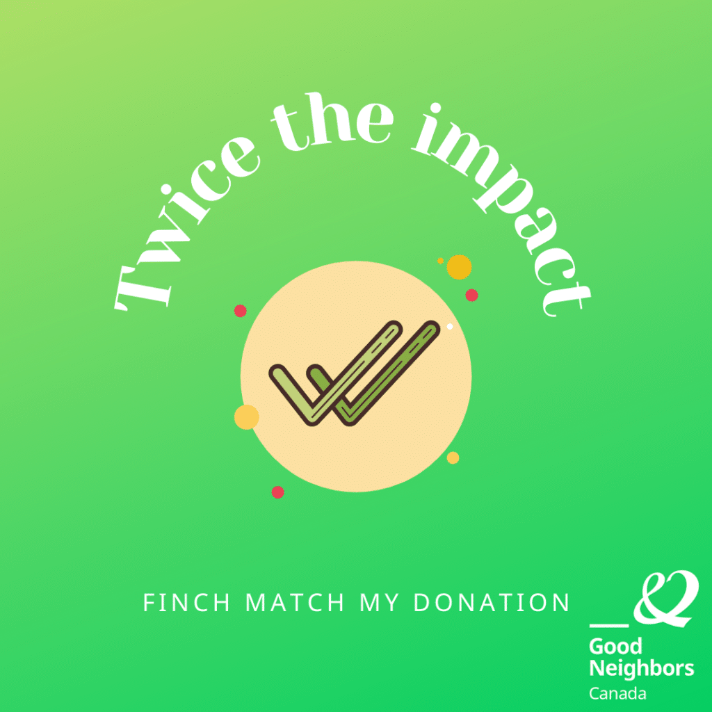 Finch Match my Donation