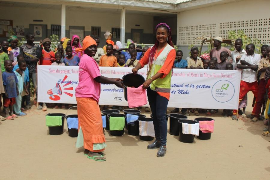 Awarding prices to the winners of games during the awareness campaign